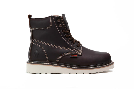 Mod. 501 Bota Industrial para Hombre de 6" color café marrón