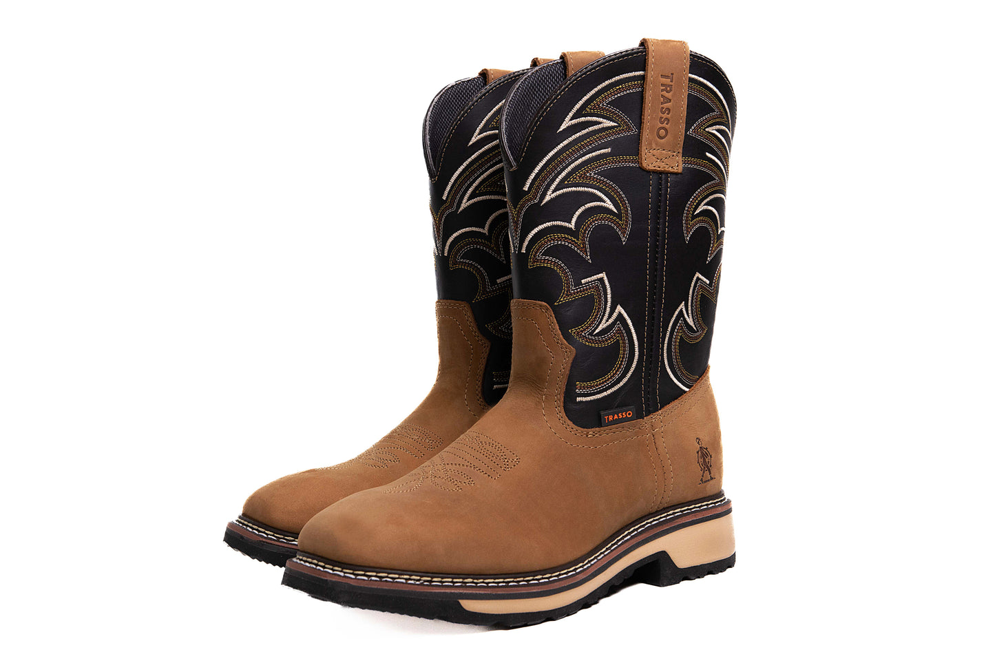 Mod. 680 Bota de Rodeo para Hombre de trabajo de gamuza 10"