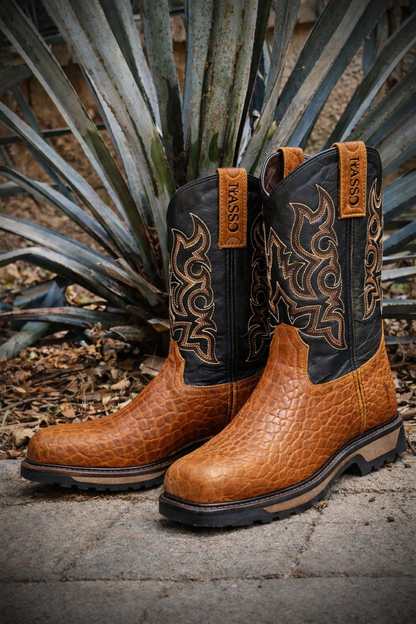 Mod. 680 Bota de Rodeo para Hombre de trabajo de gamuza 10"